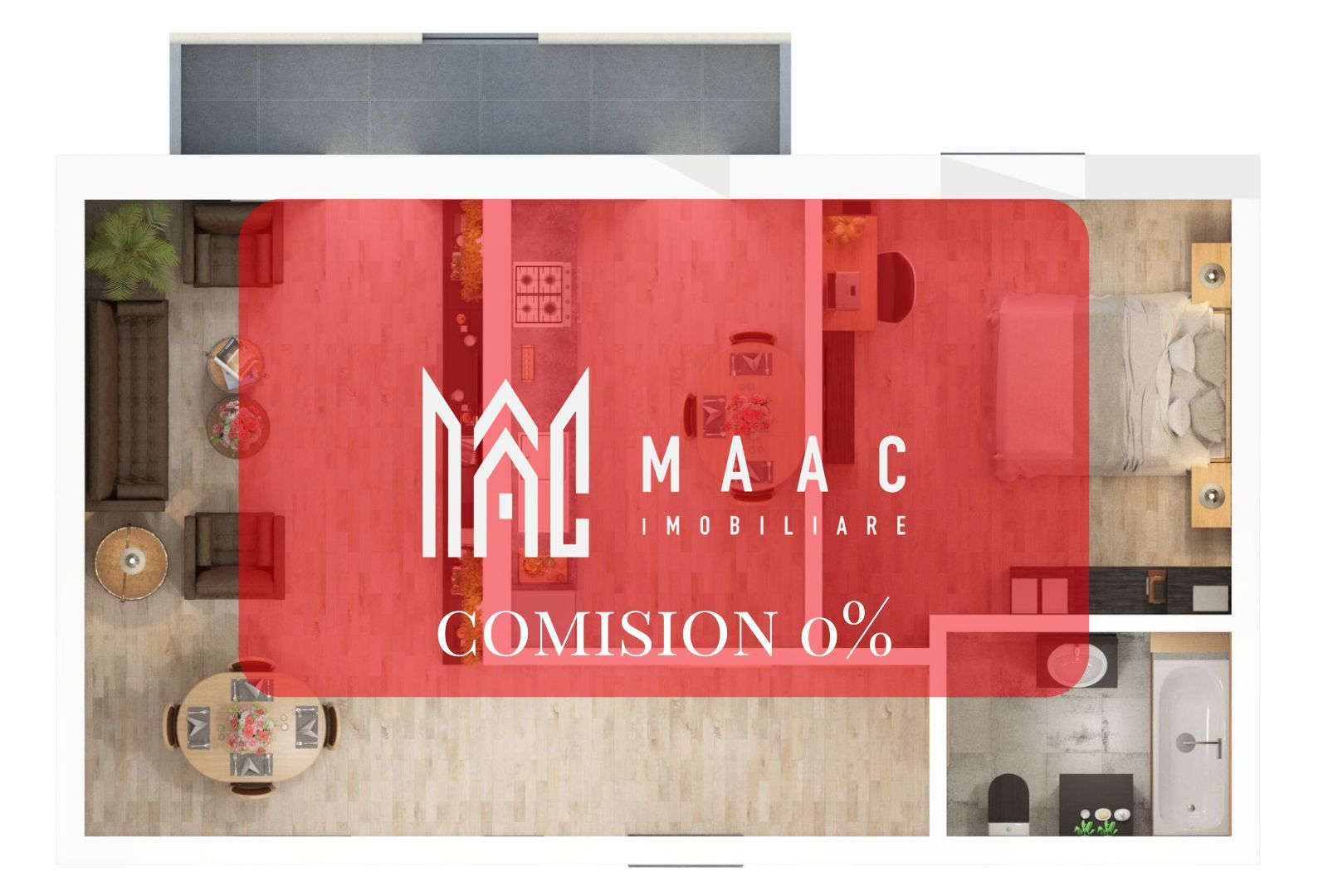 Comision 0% | Apartament 2 camere | Etaj 1 - Poză 1