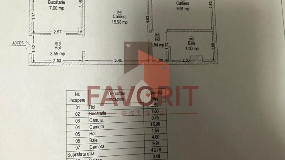 2 camere | etaj intermediar | mobilat si utilat | zona excelenta | - Poză 12