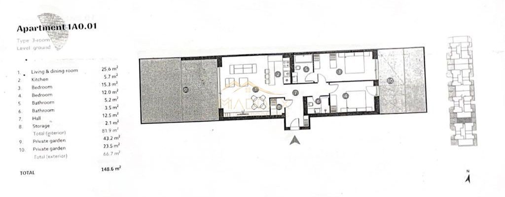 3 rooms apartment***148sqm***//65sqm garden // Baneasa - Schiță 30