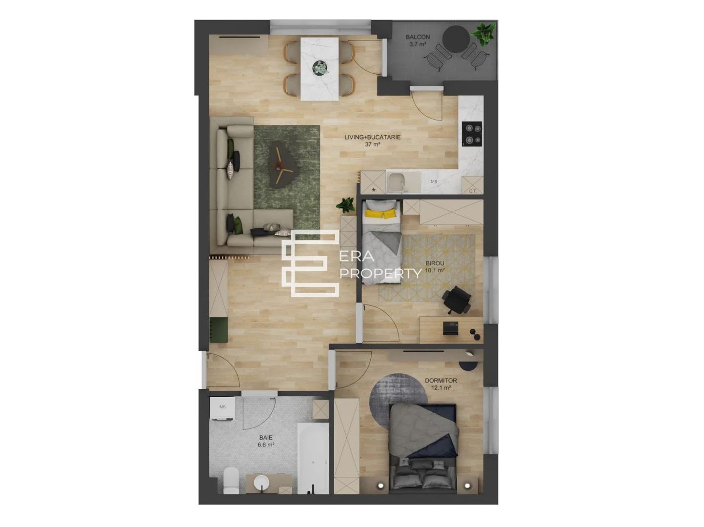 Apartament 3 camere intabulat LA CHEIE-Doamna Stanca/Selimbar - Schiță 10