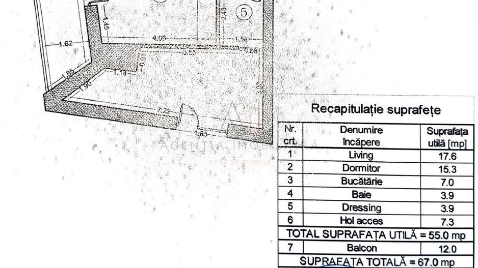 2 Camere Nou Mobilat Utilat | Art City | Piata Presei - Poză 20