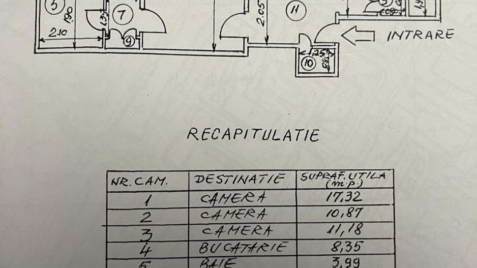 Apartament cu 3 camere 70,55 mp, bloc an 1980- Gorjului - Poză 12