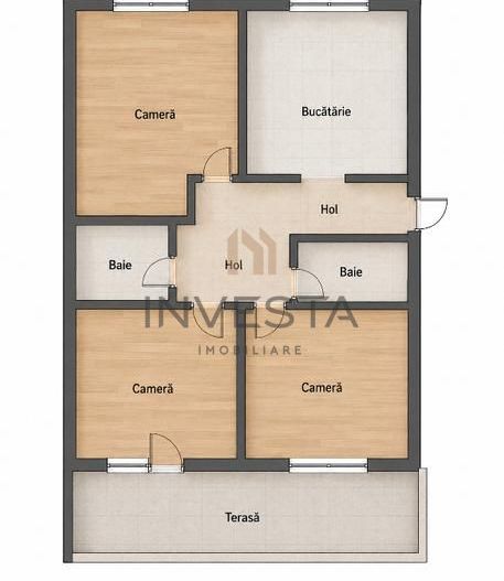 Apartament cu 3 camere decomandate, etaj intermediar, zona Nasaud! - Schiță 5
