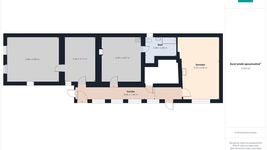 Casă  Sântana cu 3 camere și panouri fotovoltaice - Poză 7