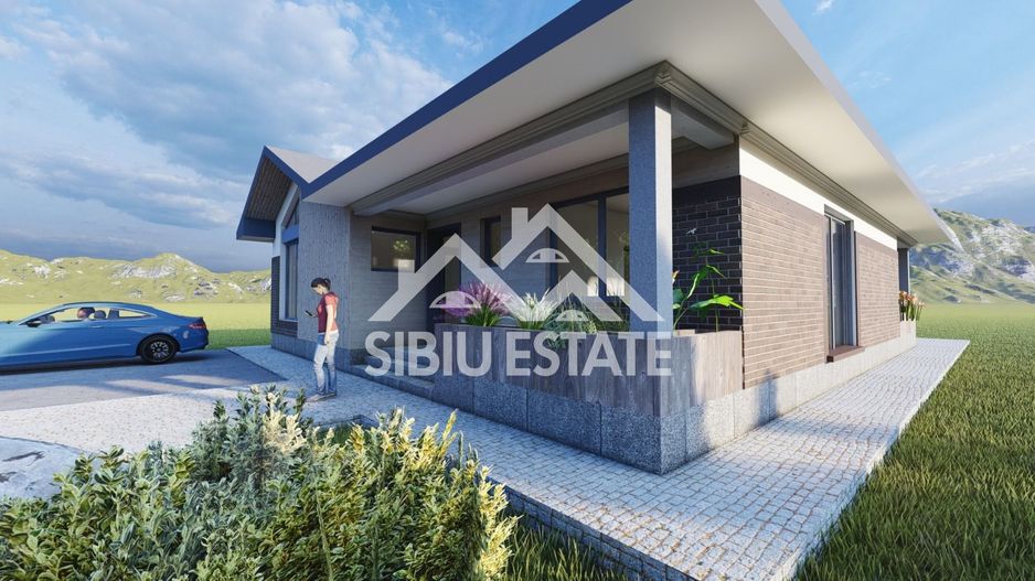 Casă individuală , parter, ansamblu rezidențial modern – Șura Mica - Poză 3