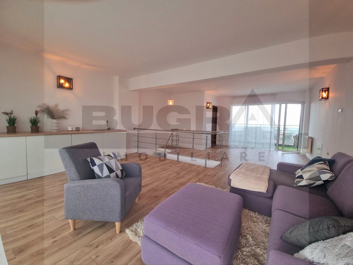 Penthouse superb pe 2 nivele, orientat E-V, cartier Buna ziua - Poză 4