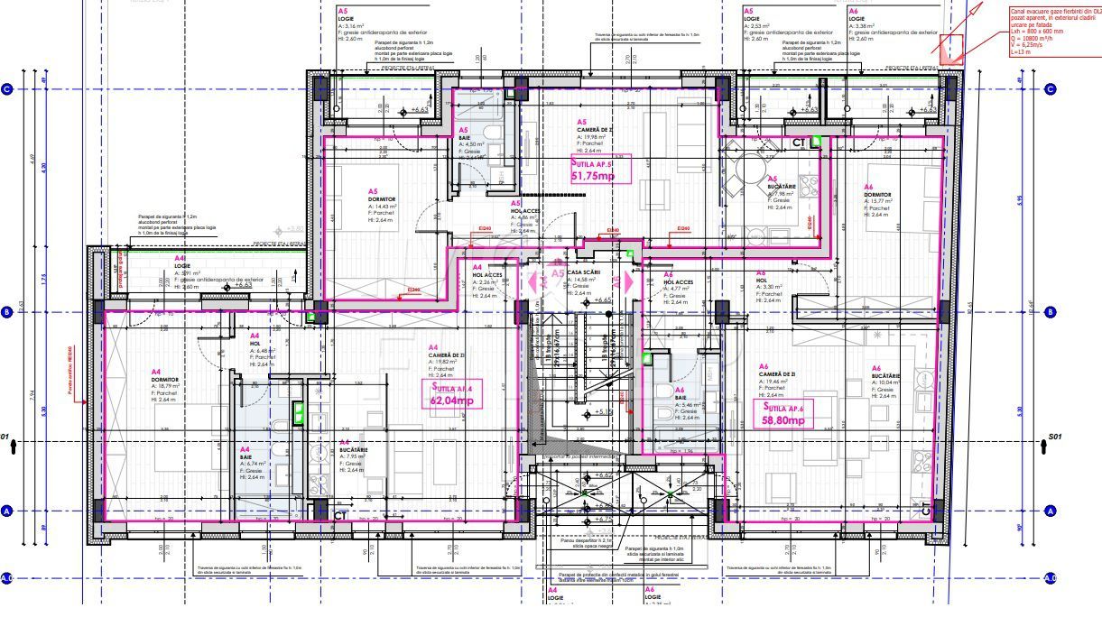 Vanzare apartament 2 camere Marasti, 62 mp plus 44 mp terasa - Poză 8