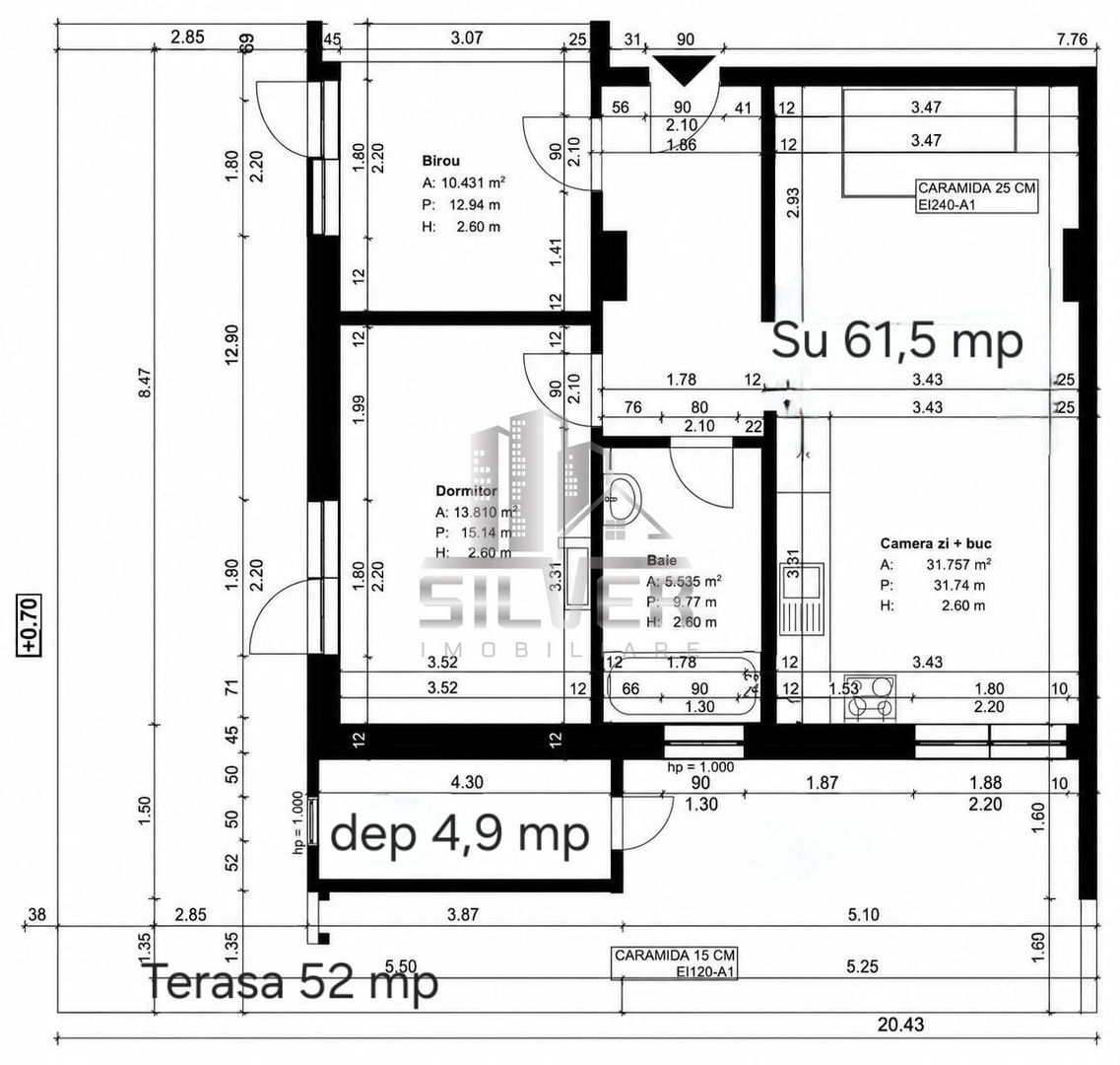 Apartamente cu 3 camere/60-63mp/TERASE 24-52mp/IMOBIL NZEB/TVA INCLUS. - Poză 3