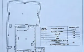 FERDINAND - Veris Residence | 2 camere + terasa 56mp bloc 2022 - Schiță 26