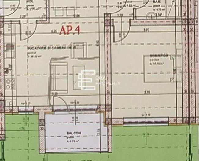 Apartament 2 camere 61mp  cu gradina 48 mp /la cheie/zona Brana, Selimbar - Schiță 9