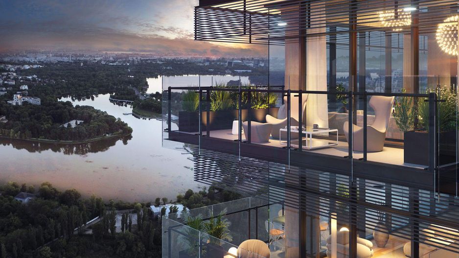Persoana Fizica Apartament mobilat designer 4 camere Upsite panoramic view Lac - Poză 1