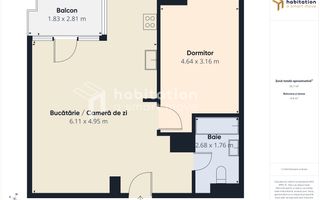 Apartament modern 2 camere – Nord One - Poză 23