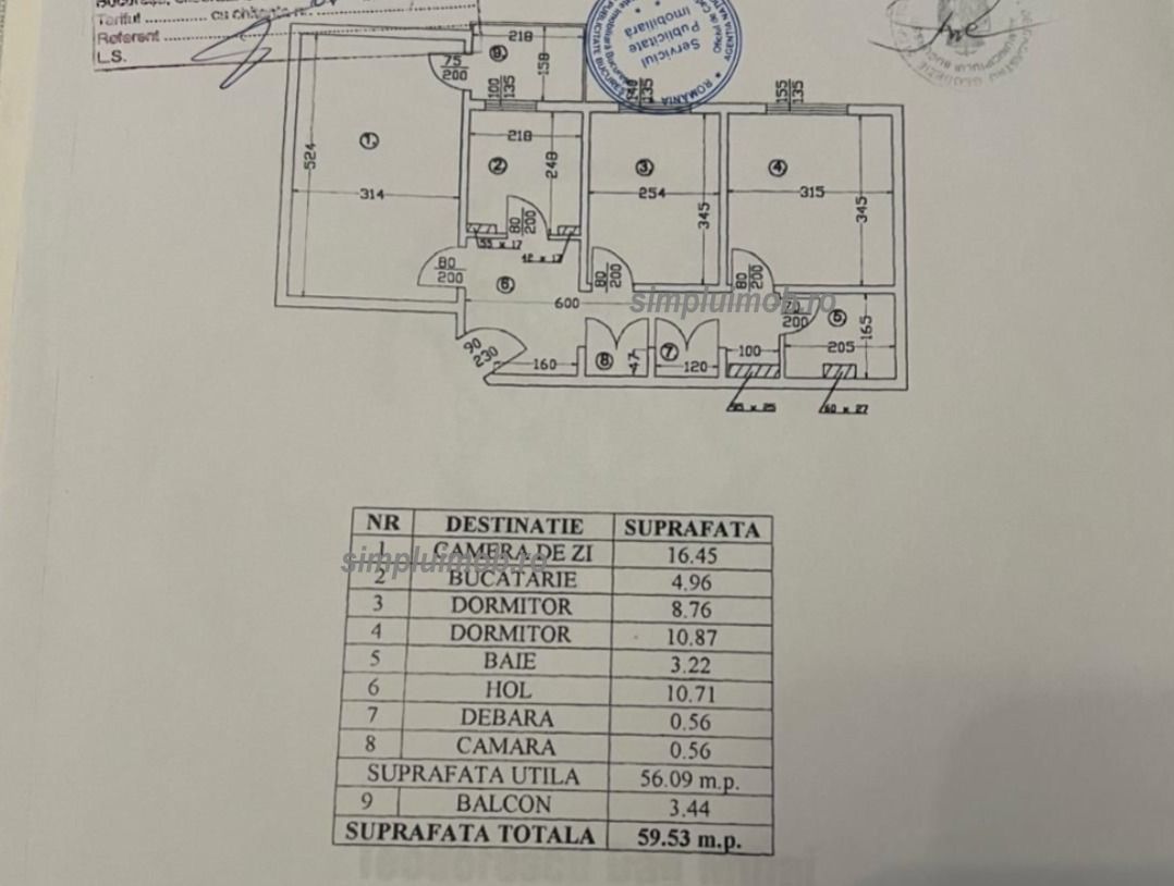 Decomandat Renovat 3 Camere Liviu Rebreanu - Schiță 17
