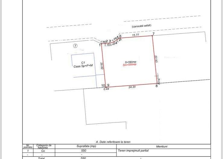 Braytim-Timisoara | Teren 550 mp |  Asfalt | Toate utilitatile - Poză 3