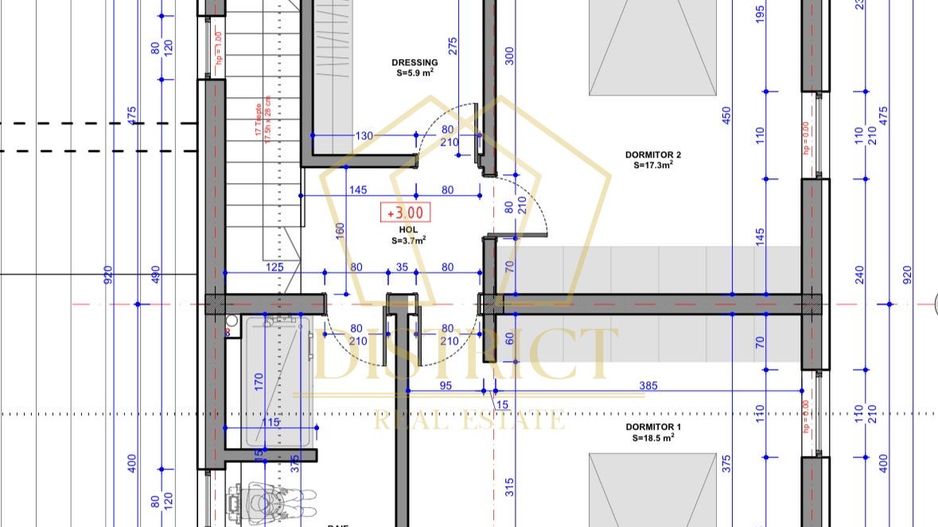 Duplex cu 4 camere, despărțit prin camera tehnica  | Mosnita Veche - Poză 11