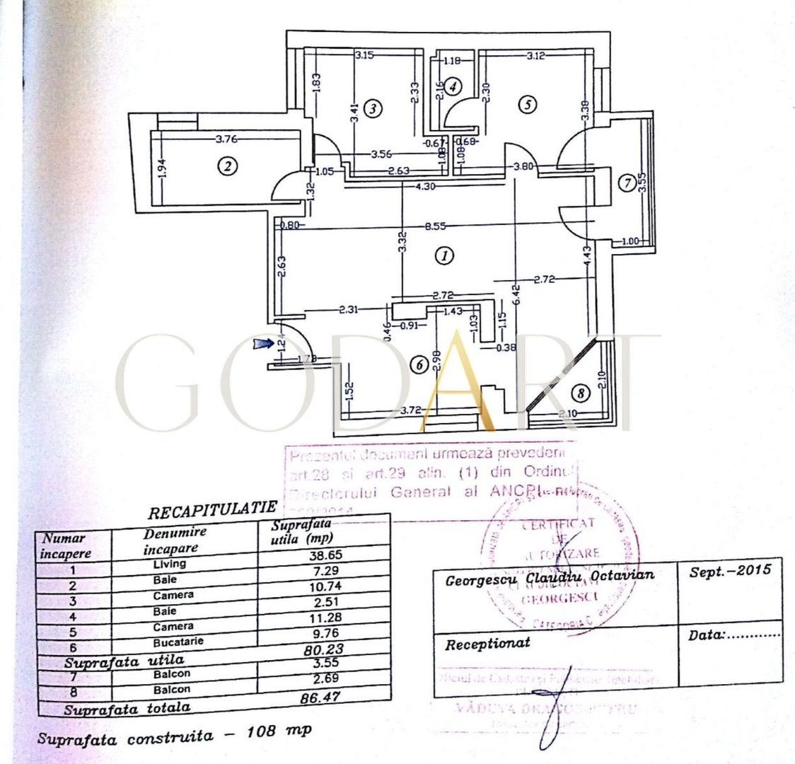 Dorobanti | 3 camere | Singur pe etaj | Lift - Poză 22
