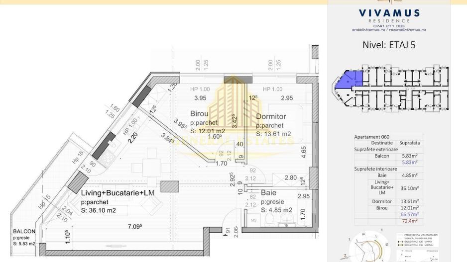Apartament cu 3 camere, Tractoru, Brasov - Poză 2