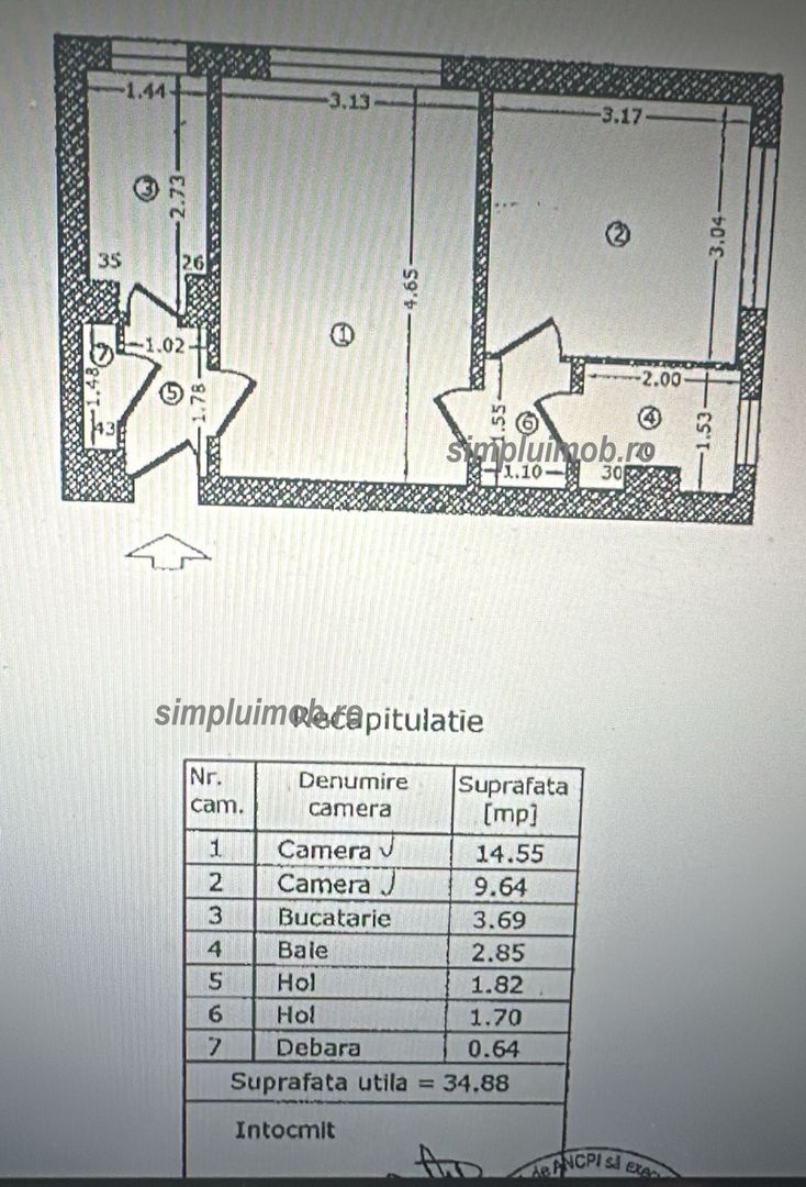 Renovat Modern  Parcare  Lacul Tei Facultatea de Construcții - Schiță 14