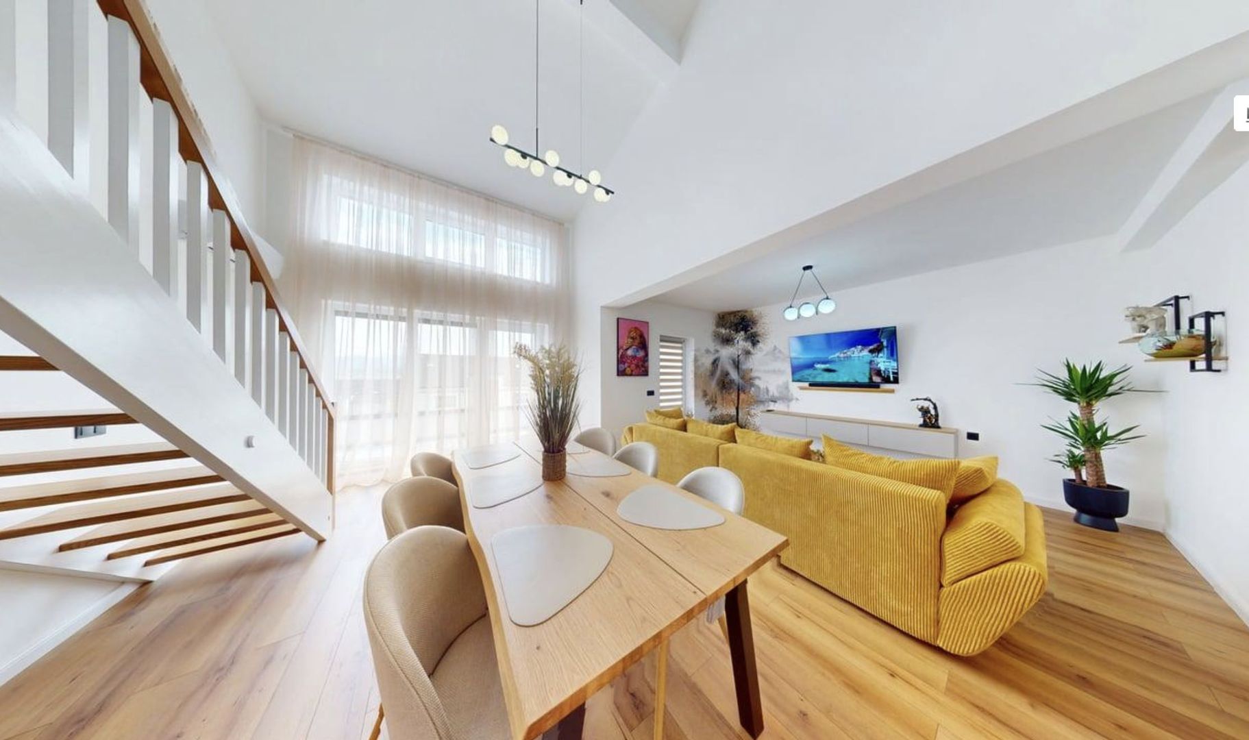 Penthouse de vanzare in Sibiu, pe 2 niveluri, mobilat si utilat modern - Poză 15