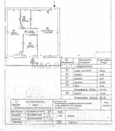 Apartament 3 camere lux zona Circumvalatiunii - Schiță 14