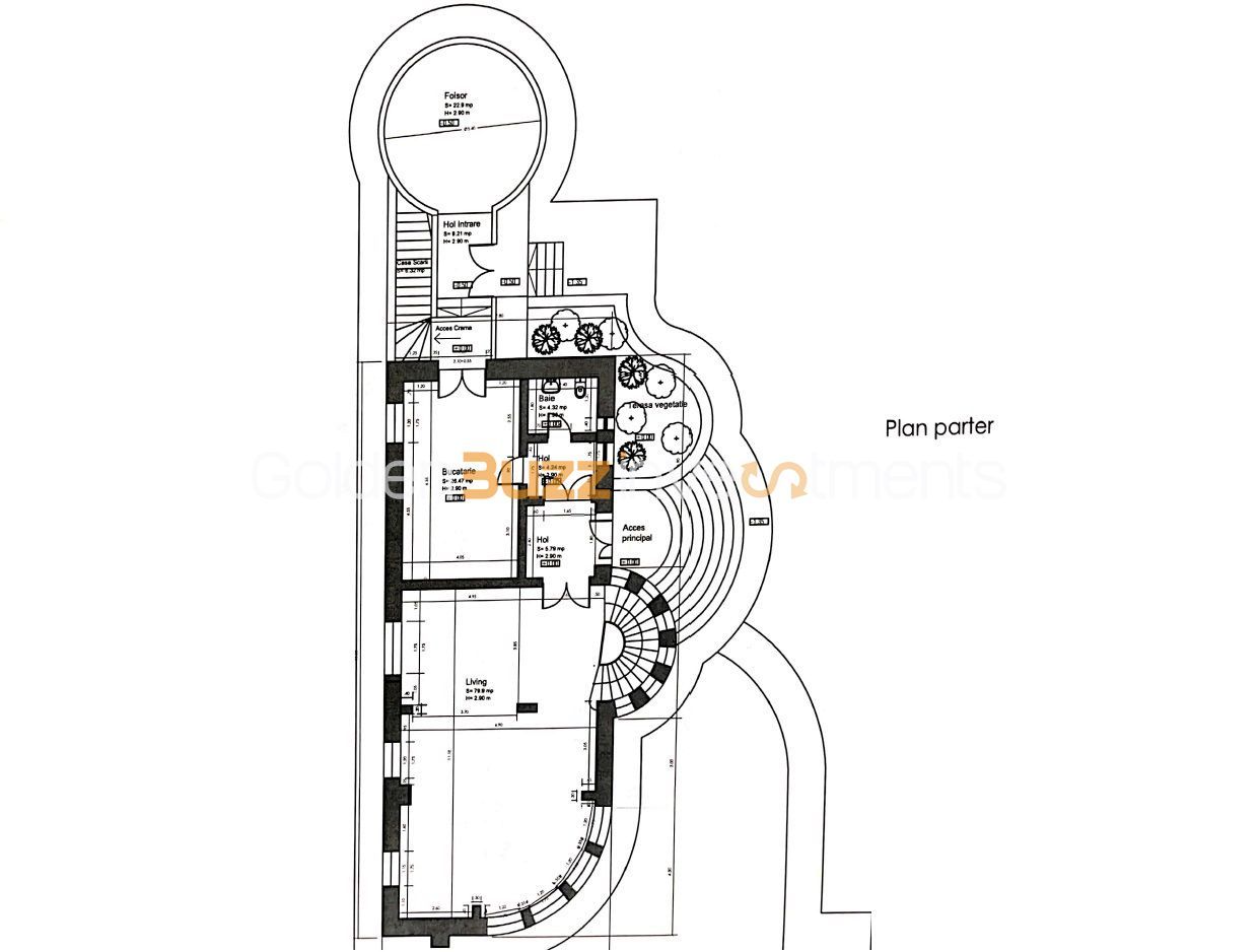 Vila superba - 9 camere - 950 mp teren - Baneasa-Liceul Francez - Schiță 23