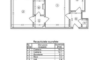Apartament 2 camere | Lujerului | renovat 2025 | 3 min metrou - Schiță 10