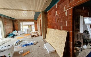 Casa nouă 123 mp utili, semifinisată, 535 mp teren, pod mansardabil - Poză 5