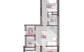 Vânzare, apartament, 3 camere, str. Calea Moșilor, Râșcani - Poză 2