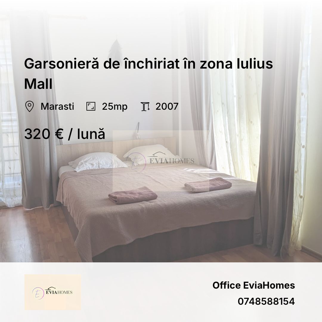 Garsonieră de închiriat în zona Iulius Mall - Poză 1