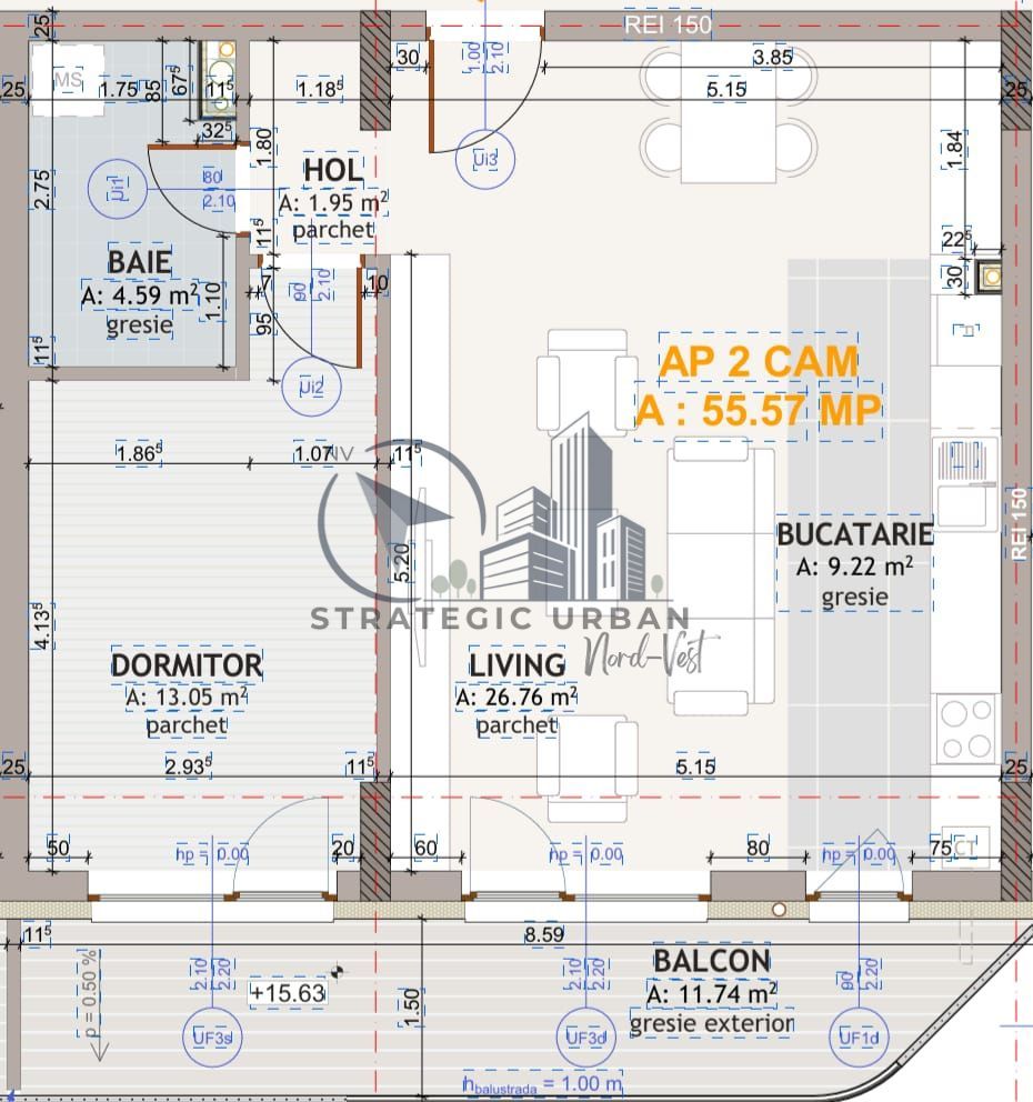 Apartament două camere, finisat nou, zona Eroilor - Poză 9