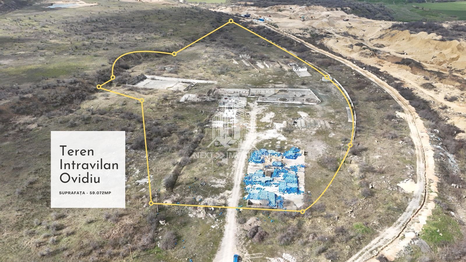 Teren intravilan 59.072 mp – zonă industrială Ovidiu, - Poză 1