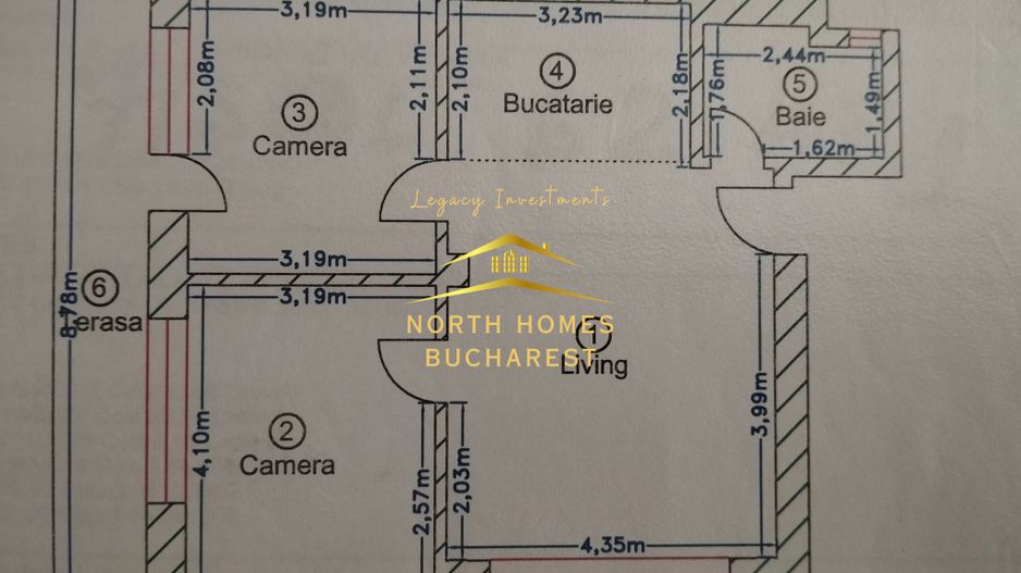 Apartament 3 camere cu terasa si gradina - Poză 2