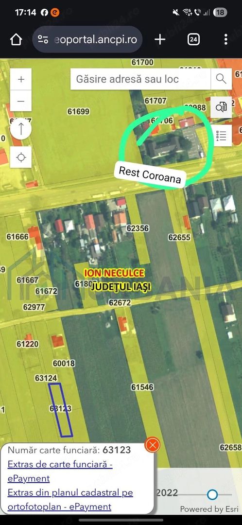Parcele de teren intravilan construibil în Războieni, Iași – suprafețe disponibile 553 mp, 800 mp și 3.507 mp - Poză 1