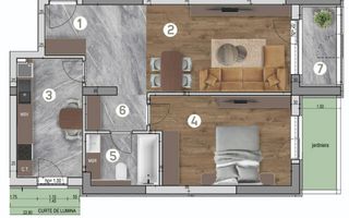 Apartament vanzare 2 camere - Poză 1