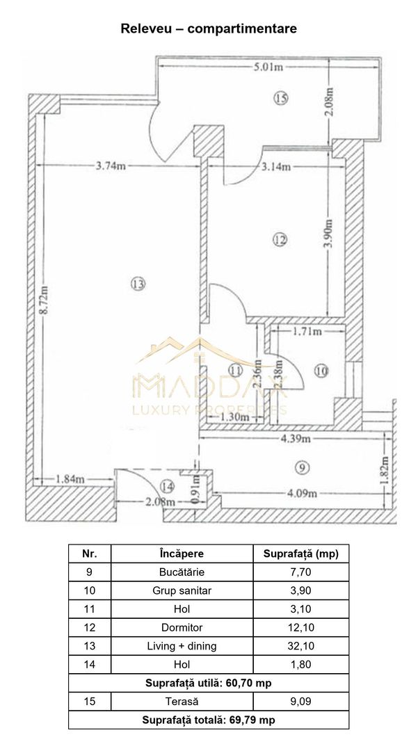 Apartament cu 2 camere *60mp utili* // Amazing lake view - Floreasca - Schiță 41