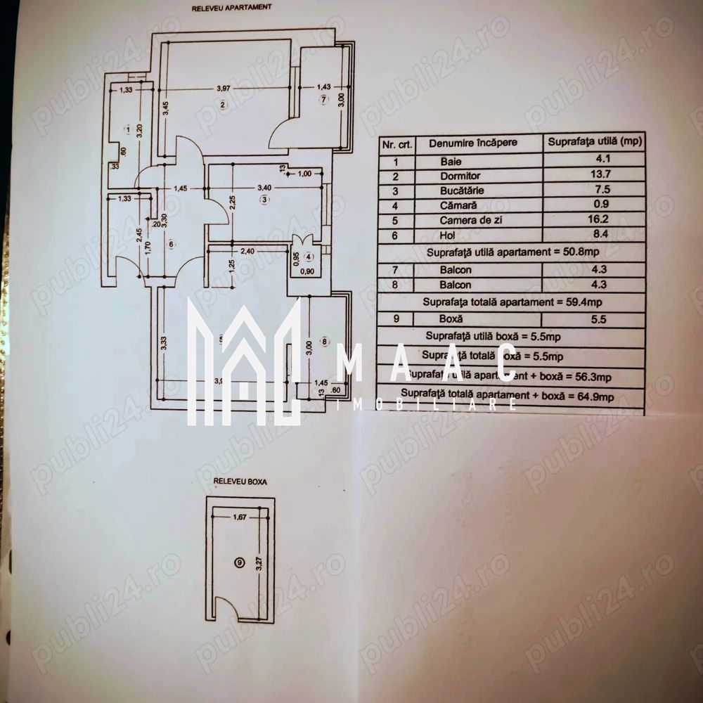 Apartament 2 camere de vânzare | Ultracentral, Vâlcea | 55 mp - Poză 3