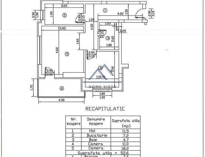 Apartament de 2 Camere Mobilat complet cu Loc de parcare - Drm. Belşugului - Schiță 10