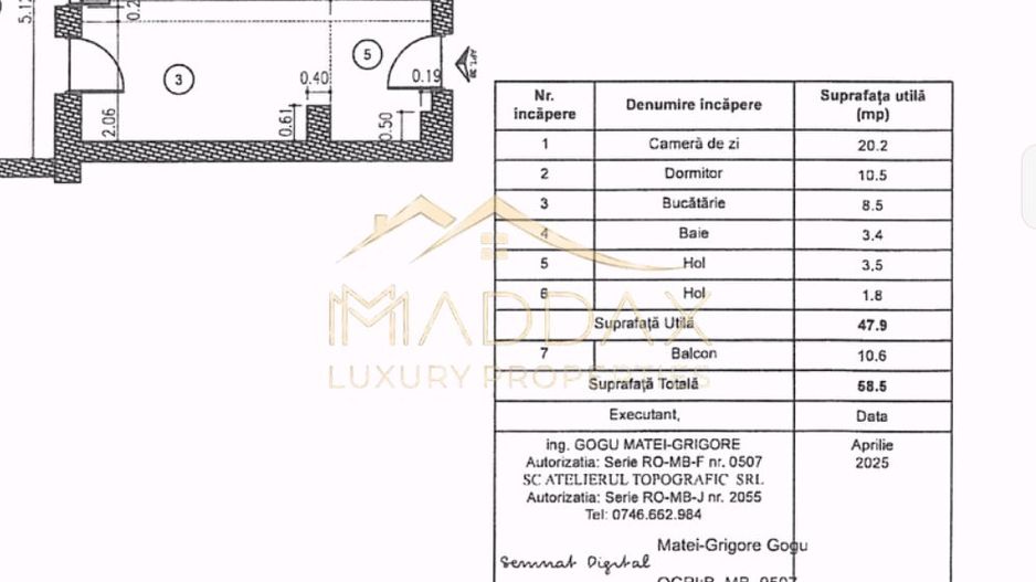 Apartament 2 Camere de Lux /Fabrica de Glucoza/Predare la alb-169.000 € - Schiță 12