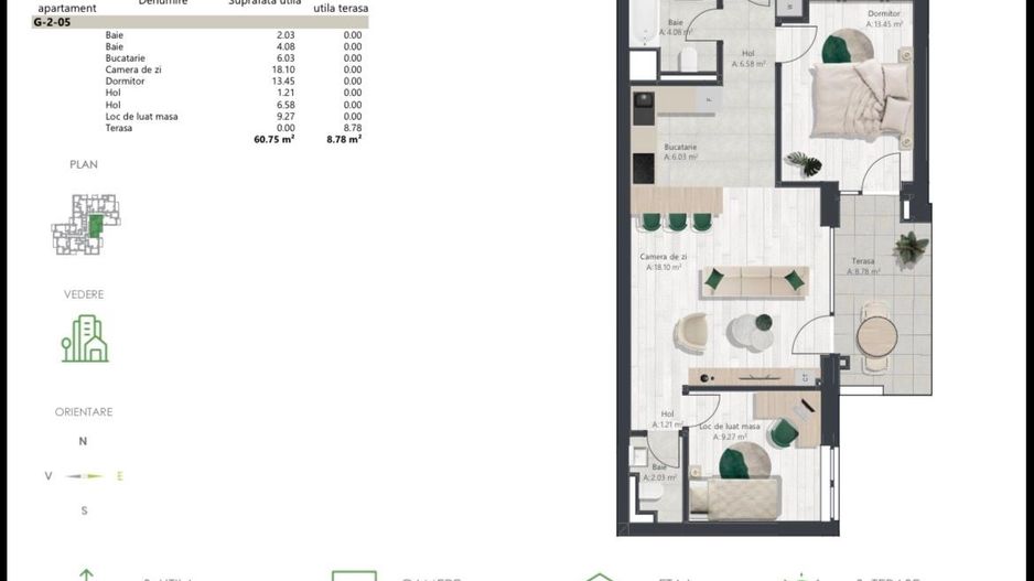 COM 0% Apartament superb cu 3 camere | Denya Forest - Poză 11