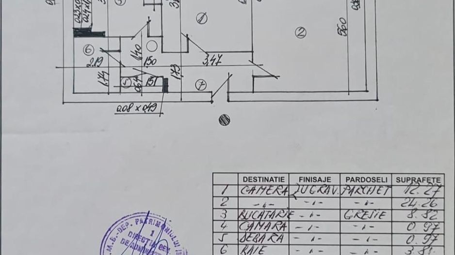 APARTAMENT 2 CAMERE ‖ BLOC 2001 ‖ LIFT ‖ ZONA CENTRALA NERVA TRAIAN - Schiță 6