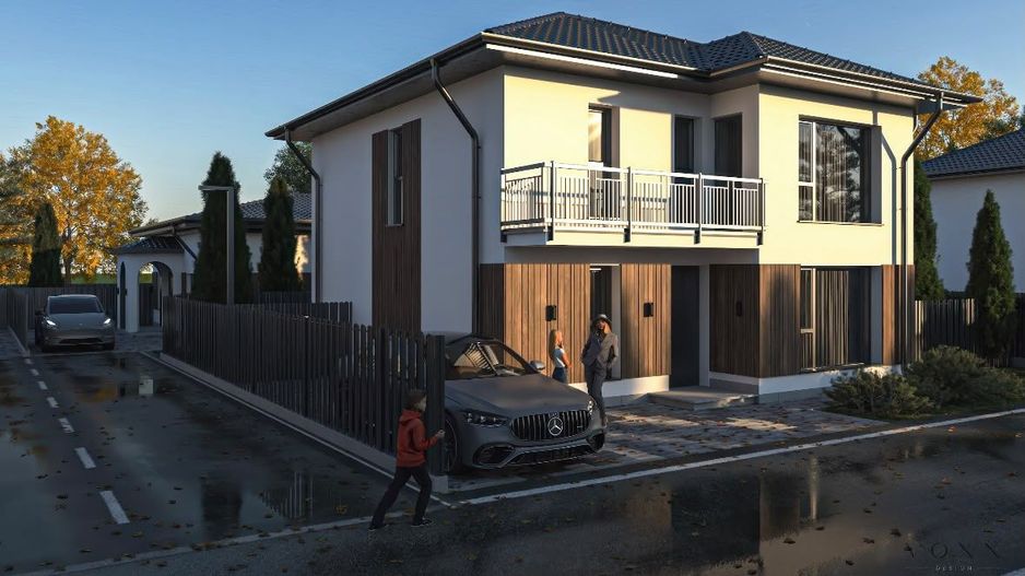 Panouri fotovoltaice! Vila construita cu etaj si spatii depozitare - Poză 1