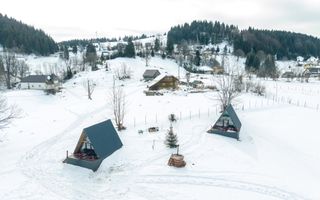 Teren 7,656 mp + Cabane tip A Frame, Fundata - Poză 3