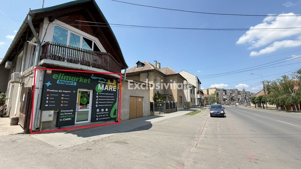 Inchiriere Spațiu Comercial 55 mp - Str. C.A.Române, Zona Ludy – Carei - Poză 1