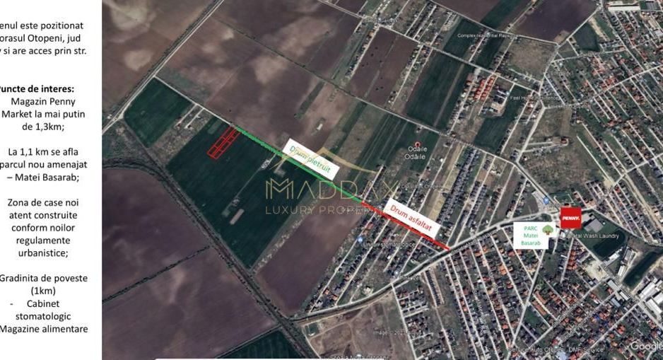 Teren intravilan pentru dezvoltare *7000* mp // Otopeni (Odaile) - Poză 3