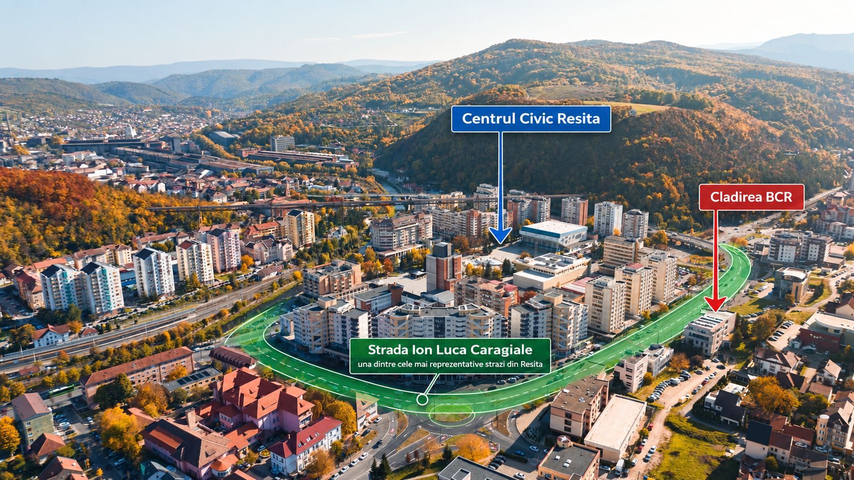 Spatii disponibile de închiriat | 246 - 1.400 mp | Resita Centru - Poză 1