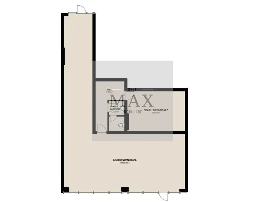 Spațiu comercial de vânzare Mărăști Fabricii 135 mp - Poză 1