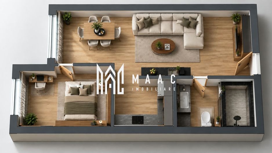 APARTAMENT 2 CAMERE I CALEA SURII MICI - Poză 1