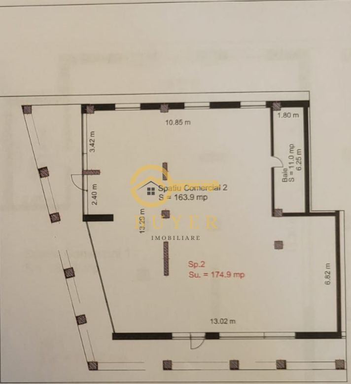 Spatiu comercial de inchiriat pe Calea Surii Mici-176mp- Finisat Cheie - Poză 4