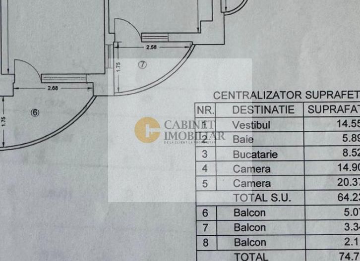 2 camere I Bulevard Unirii I Etaj 5 I  Decomandat - Poză 25