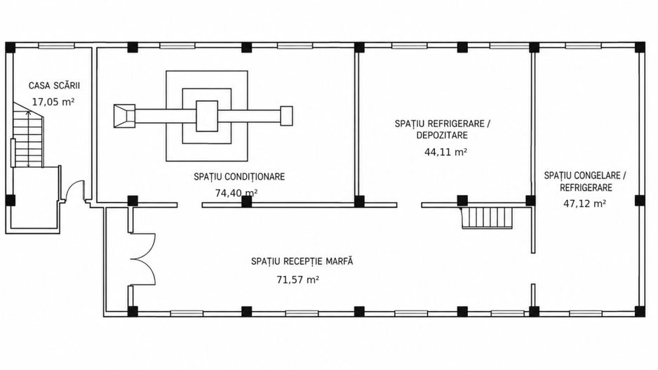 Hală 470 mp, spații frigorifice 4 EUR/mp,  zona Freidorf , Comision 0% - Schiță 9
